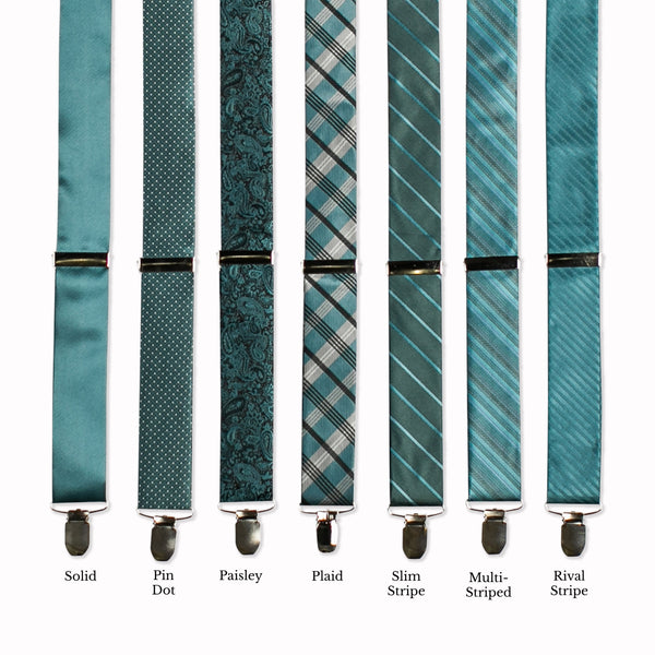 Classic Adjustable Suspenders - Spruce Collage