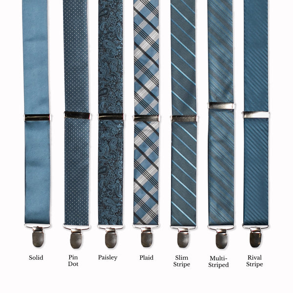 Classic Adjustable Suspenders - Storm Collage