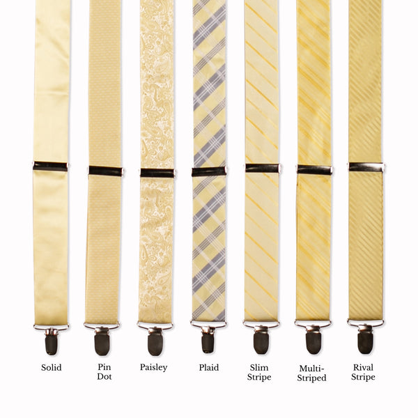 Classic Adjustable Suspenders - Sunshine Collage