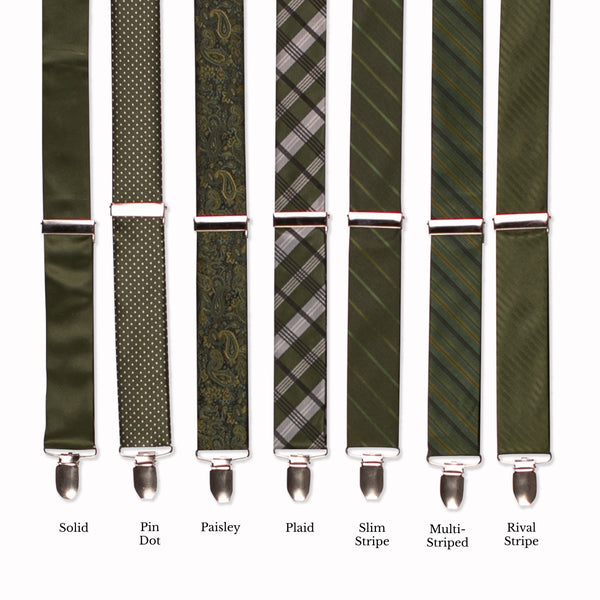 Classic Adjustable Suspenders - Tundra Collage