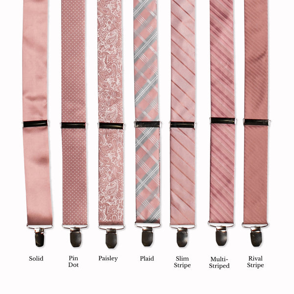 Classic Adjustable Suspenders - Victorian Collage