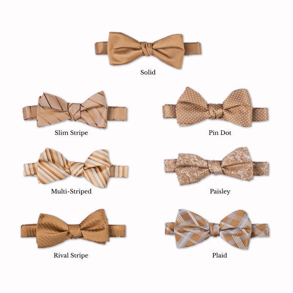 Classic Bow Tie - Wheat Collage