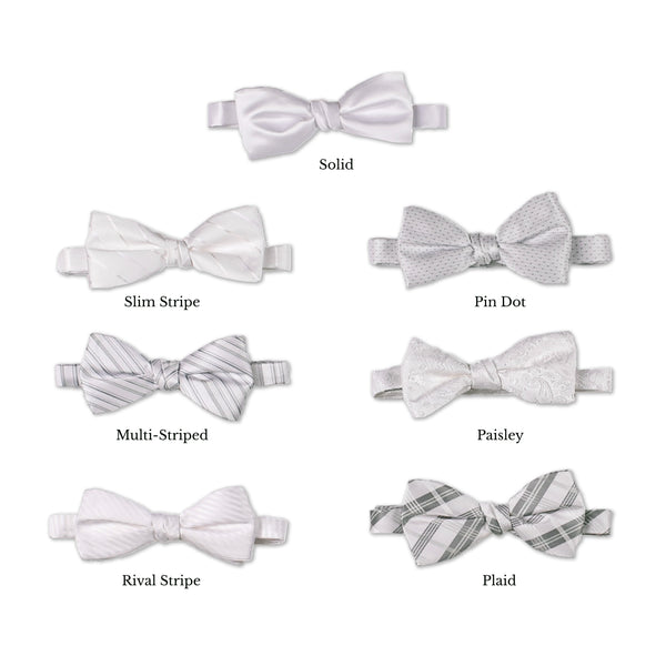 Classic Bow Tie - White Collage