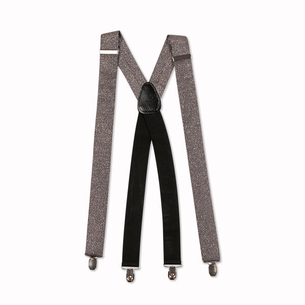 Glitter Adjustable Suspenders - Carbide