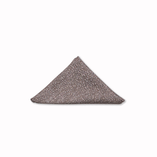 Glitter Pocket Square - Carbide