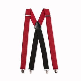 Glitter Adjustable Suspenders - Cinnabar