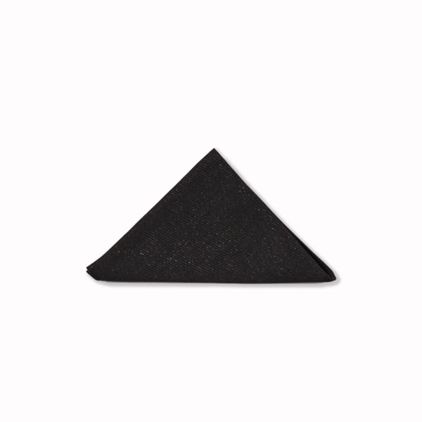 Glitter Pocket Square - Obsidian