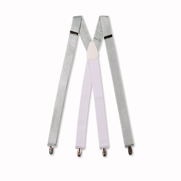 Glitter Adjustable Suspenders - Tellurium